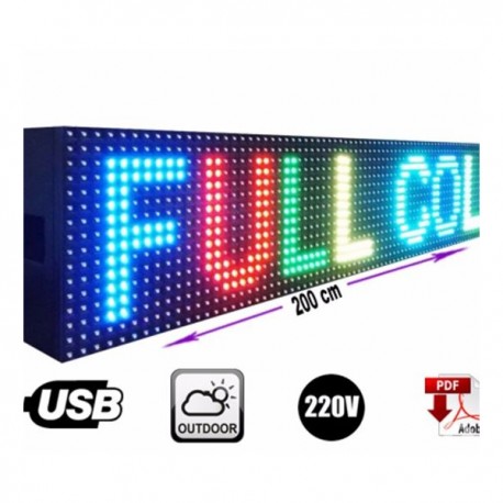 Letrero Led 65cmx20cm