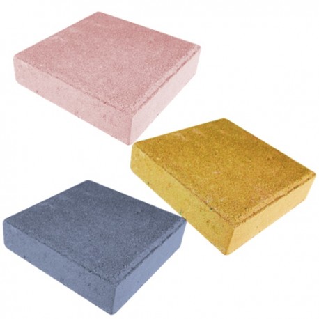 6)	Adoquín decorativo cuadrado 35 Mpa varios colores